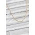 CM 14K Gold Color Brass Laser Model 60 cm Women's Necklace