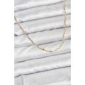 CM 14K Gold Color Brass Paper Clip Chain 60 cm Women s Necklace CM 14K Gold Color Brass Paper Clip Chain 60 cm Women s Necklace