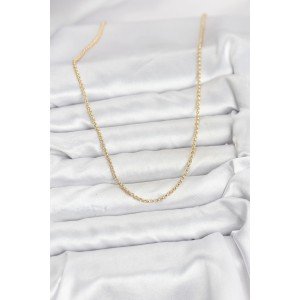 CM 14K Gold Color Ring Model 60 cm Women's Necklace CM 14K Gold Color Ring Model 60 cm Women's Necklace