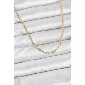CM 14K Gold Color Ring Model 60 cm Women's Necklace