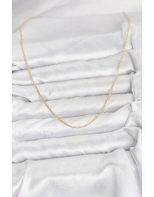 CM 14K Gold Color Twist Model 60 cm Women's Necklace