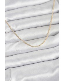 CM 14K Gold Color Twist Model 60 cm Women's Necklace