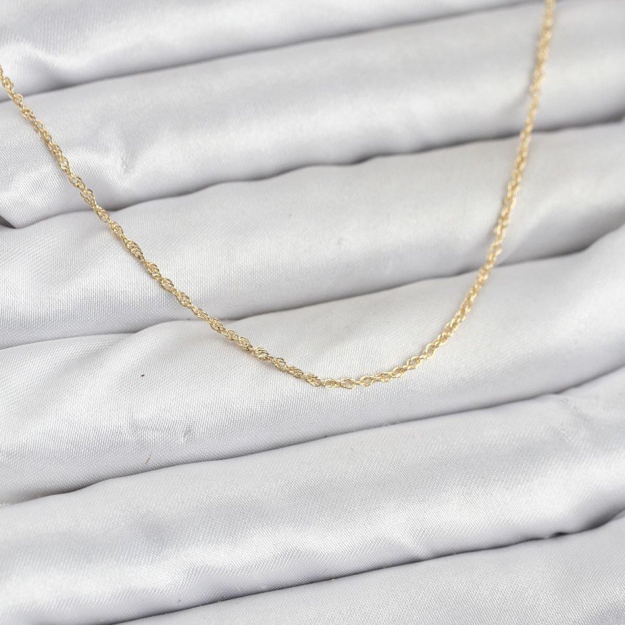 CM 14K Gold Color Twist Model 60 cm Women s Necklace CM 14K Gold Color Twist Model 60 cm Women s Necklace