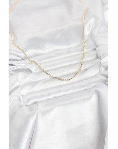 CM 14K Gold Color Ball Chain Model 60 cm Women's Necklace