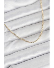 CM 14K Gold Color Ball Chain Model 60 cm Women's Necklace