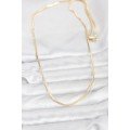 CM 14K Gold Color Square Chain Model 60 cm Women s Necklace