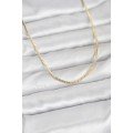 CM 14K Gold Color Square Chain Model 60 cm Women s Necklace