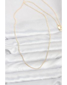 CM 14K Gold Color Thin Ball Chain 60 cm Women's Necklace