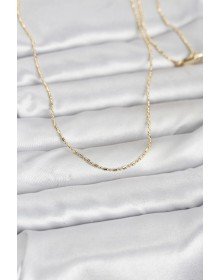 CM 14K Gold Color Pieced Heel Model 60 cm Women's Necklace
