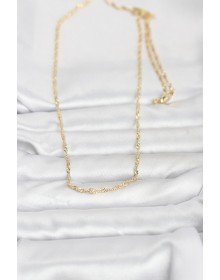 CM 14K Gold Color 60 cm Women's Necklace with Twist Chain