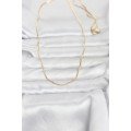 CM 14K Gold Color Thin Square Chain Model 60 cm Women s Necklace