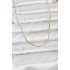CM 14K Gold Color Thin Square Chain Model 60 cm Women's Necklace