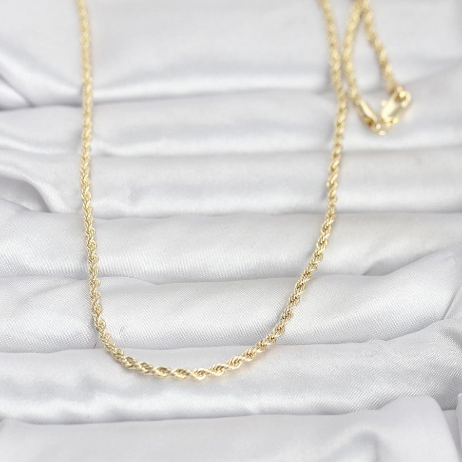CM 14K Gold Color Twist Model Chain 60 cm Women s Necklace CM 14K Gold Color Twist Model Chain 60 cm Women s Necklace