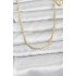 CM 14K Gold Color Twist Model Chain 60 cm Women's Necklace