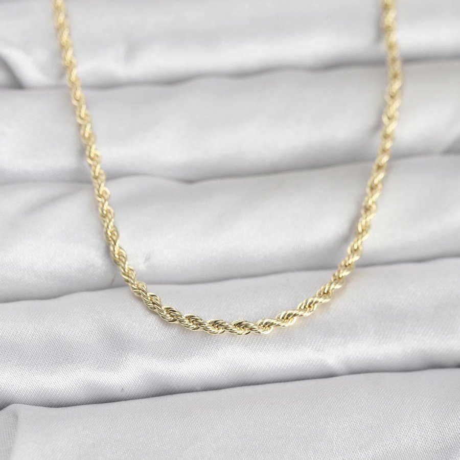 CM 14K Gold Color Twist Model Chain 60 cm Women s Necklace CM 14K Gold Color Twist Model Chain 60 cm Women s Necklace