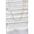 CM 14K Gold Color Laser Punch Model 60 cm Women's Necklace