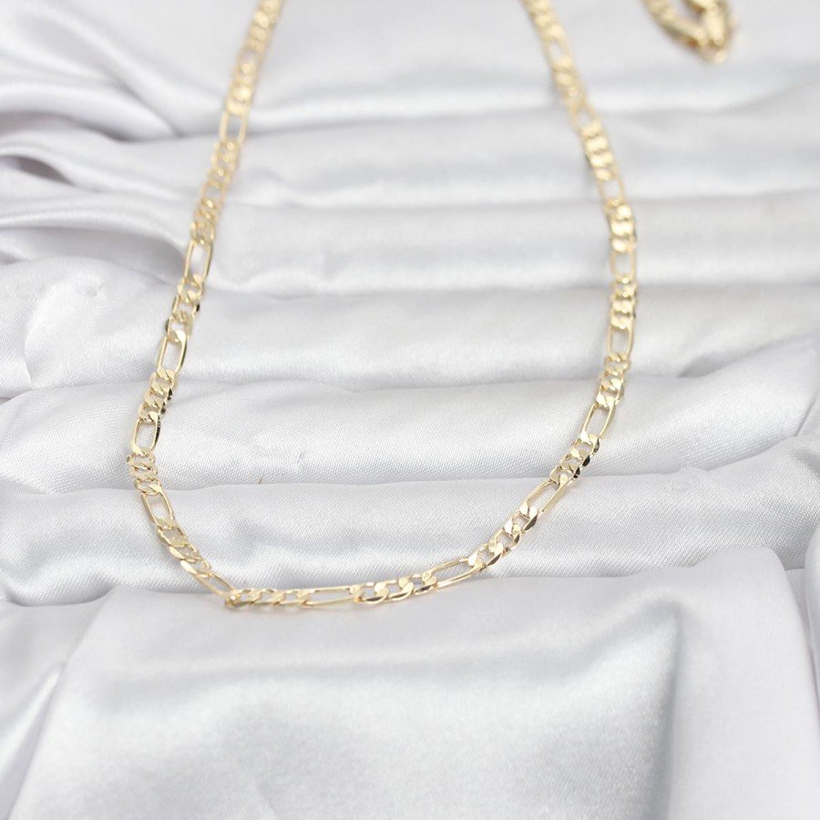 CM 14K Gold Color Eyelet Chain Model 60 cm Women s Necklace