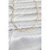 CM 14K Gold Color Eyelet Chain Model 60 cm Women's Necklace