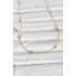 CM 14K Gold Color Helicoidal Twist Chain Model 60 cm Women's Necklace