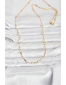 CM 14K Gold Color Bar Chain Model 60 cm Women's Necklace