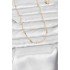 CM 14K Gold Color Bar Chain Model 60 cm Women's Necklace