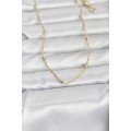 CM 14K Gold Color Twist and Ball Chain Model 60 cm Women s Necklace