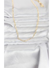 CM 14K Gold Color Laser Chain Model 60 cm Women's Necklace