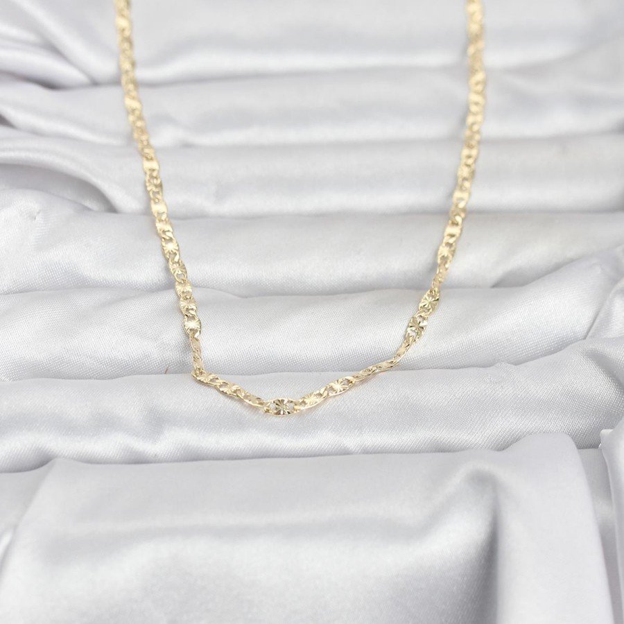 CM 14K Gold Color Laser Chain Model 60 cm Women s Necklace CM 14K Gold Color Laser Chain Model 60 cm Women s Necklace