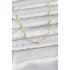 CM 14K Gold Color Laser Chain Model 60 cm Women's Necklace
