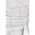 CM 14K Gold Color Thin Eyelet Chain Model 60 cm Women s Necklace