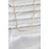 CM 14K Gold Color Thin Eyelet Chain Model 60 cm Women's Necklace