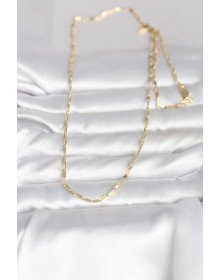 CM 14K Gold Color Thin Paperclip Chain Model 60 cm Women's Necklace