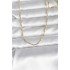 CM 14K Gold Color Thin Paperclip Chain Model 60 cm Women's Necklace
