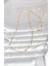 CM 14K Gold Color Snake Chain Drop Heel Model 60 cm Women's Necklace