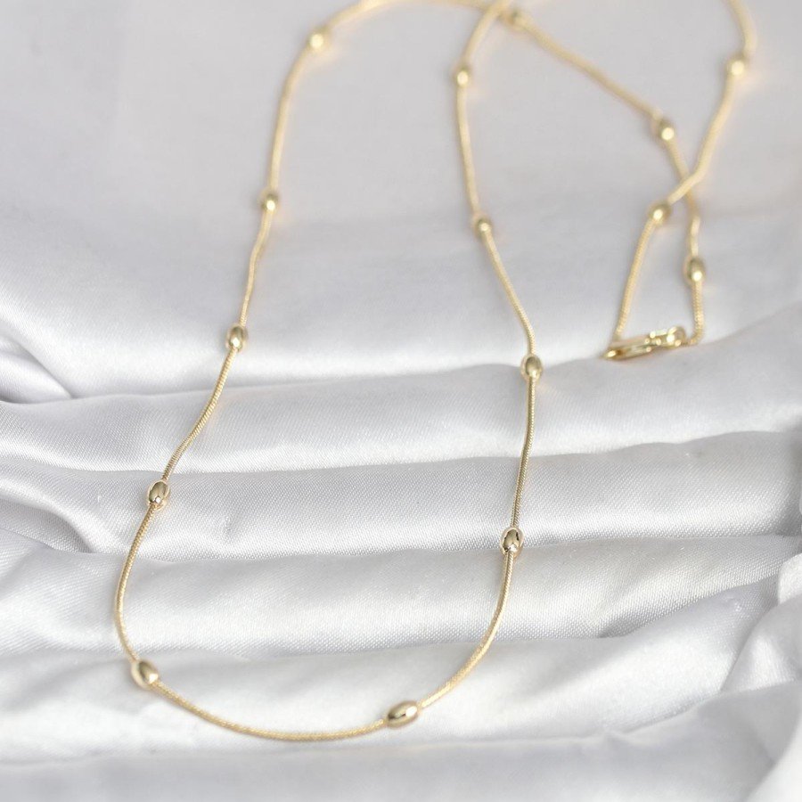 CM 14K Gold Color Snake Chain Drop Heel Model 60 cm Women s Necklace CM 14K Gold Color Snake Chain Drop Heel Model 60 cm Women s Necklace