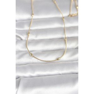 CM 14K Gold Color Snake Chain Drop Heel Model 60 cm Women's Necklace