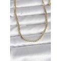 CM 14K Gold Color Flat Model 60 cm Women s Necklace