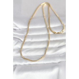 CM 14K Gold Color Snake Chain Model 60 cm Women's Necklace