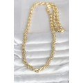 CM 14K Gold Color Thick Twist Chain Model 60 cm Women s Necklace CM 14K Gold Color Thick Twist Chain Model 60 cm Women s Necklace