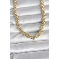 CM 14K Gold Color Thick Twist Chain Model 60 cm Women s Necklace CM 14K Gold Color Thick Twist Chain Model 60 cm Women s Necklace