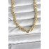 CM 14K Gold Color Thick Twist Chain Model 60 cm Women's Necklace