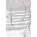CM 14K Gold Color Twist Chain Drop Heel Model 45 cm Women s Necklace
