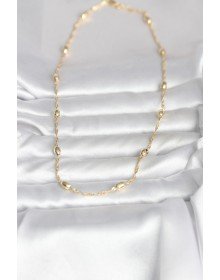 CM 14K Gold Color Twist Chain Drop Heel Model 45 cm Women's Necklace