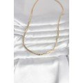 CM 14K Gold Color Flat Chain Model 45 cm Women s Necklace