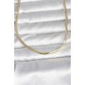 CM 14K Gold Color Flat Chain Model 45 cm Women s Necklace