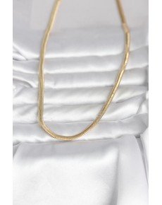 CM 14K Gold Color Flat Snake Chain Model 45 cm Women's Necklace