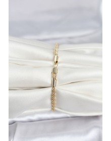 CM 14K Gold Color Twist Model Women's Bracelet