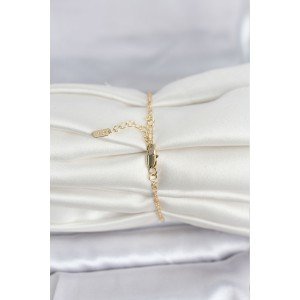 CM 14K Gold Color Crushed Twist Chain Model Women's Bracelet