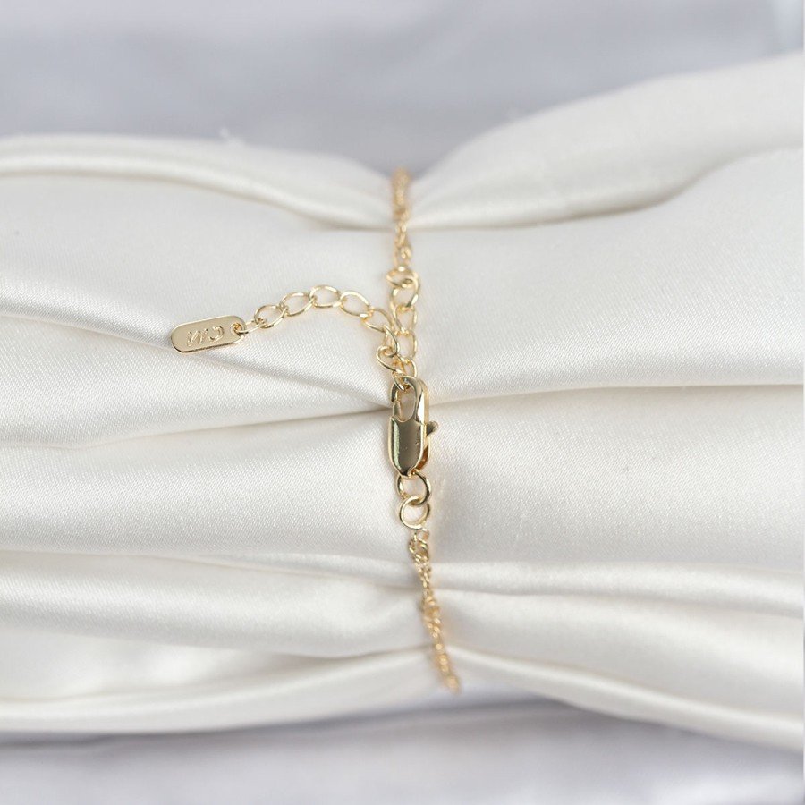 CM 14K Gold Color Crushed Twist Chain Model Women s Bracelet CM 14K Gold Color Crushed Twist Chain Model Women s Bracelet