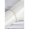 CM 14K Gold Color Crushed Twist Chain Model Women s Bracelet CM 14K Gold Color Crushed Twist Chain Model Women s Bracelet
